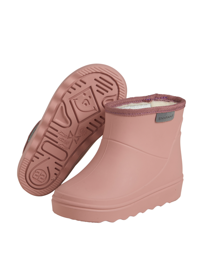 Thermo Boots Short Solid 6366 | Old Rose 559