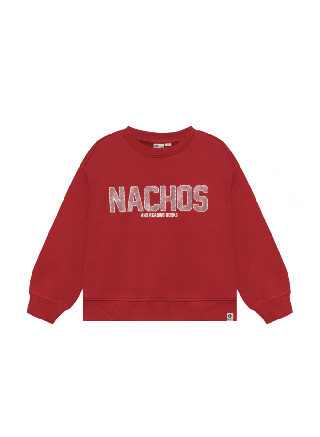 Oversized Sweater Artwork 920390 | Rythmic Red-4653 (W26)