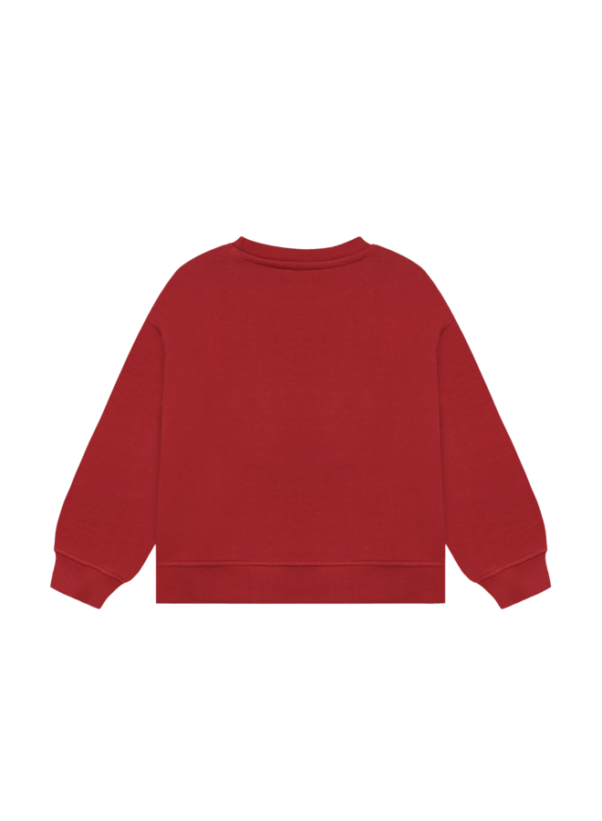 Oversized Sweater Artwork 920390 | Rythmic Red-4653 (W26)