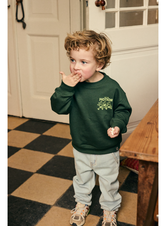 Oversized Sweater Backprint 920395 | Jungle Green-9914 (W26)
