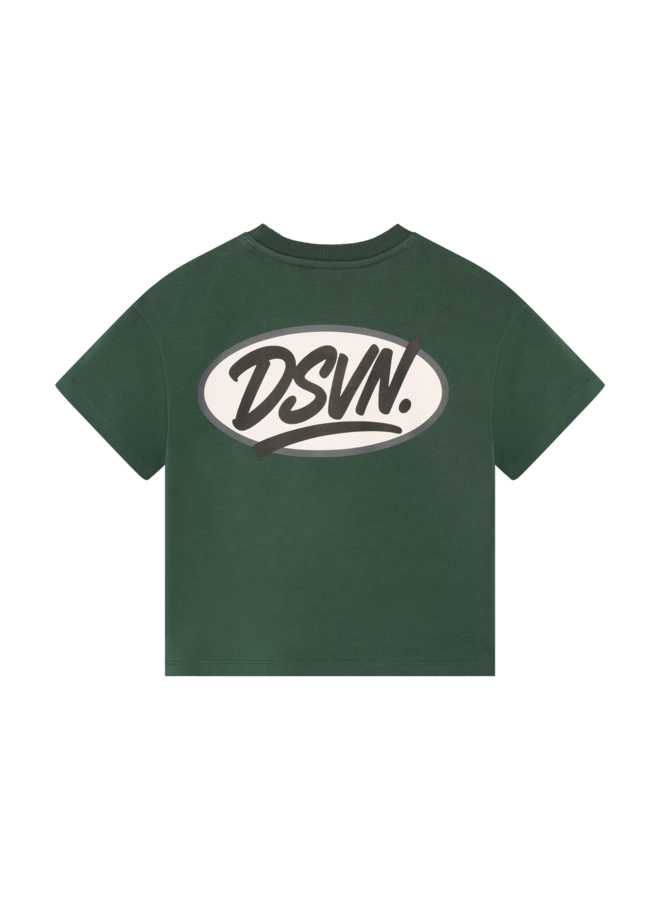 Oversized T-shirt Backprint  920413 | Jungle Green-9914 (W26)
