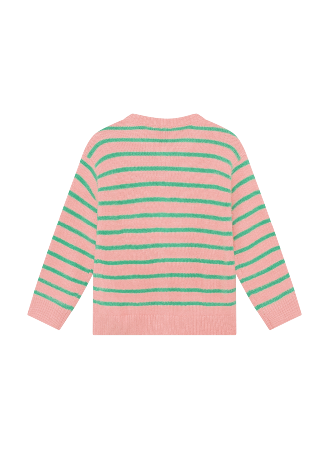 Knitwear Striped Cargdigan 930459 | Lilas-6008 (W26)