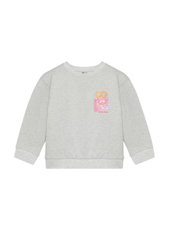 Sweater Backprint 930463 | Light Grey Melange-1231 (W26)