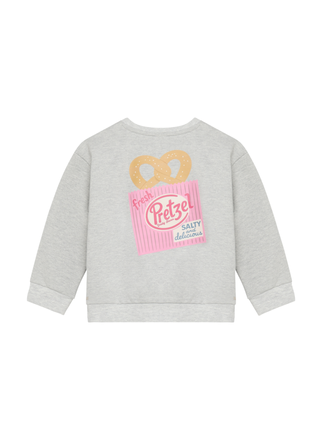 Sweater Backprint 930463 | Light Grey Melange-1231 (W26)