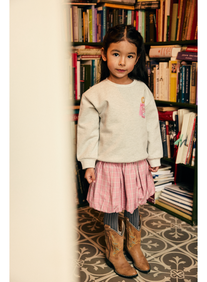 Sweater Backprint 930463 | Light Grey Melange-1231 (W26)