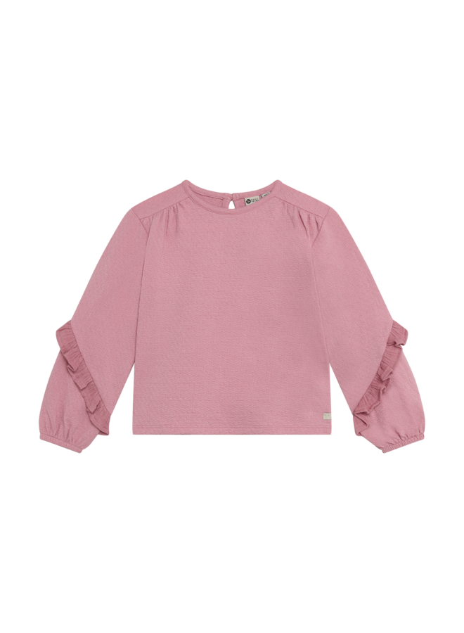 T-Shirt Longsleeve Ruffle 930534 | Lilas-6008 (W26)