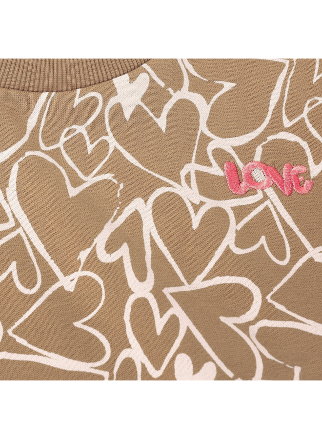 Sweater Allover Print 930466 | Affogat-2043 (W26)