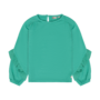 T-Shirt Longsleeve Ruffle 930533 | Sea Green-9621 (W26)