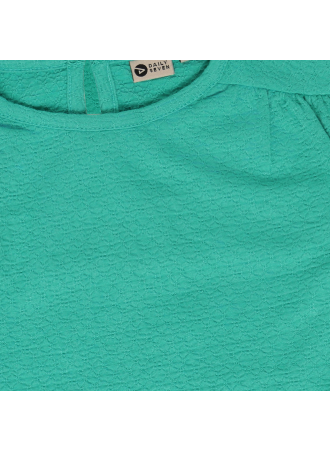 T-Shirt Longsleeve Ruffle 930533 | Sea Green-9621 (W26)