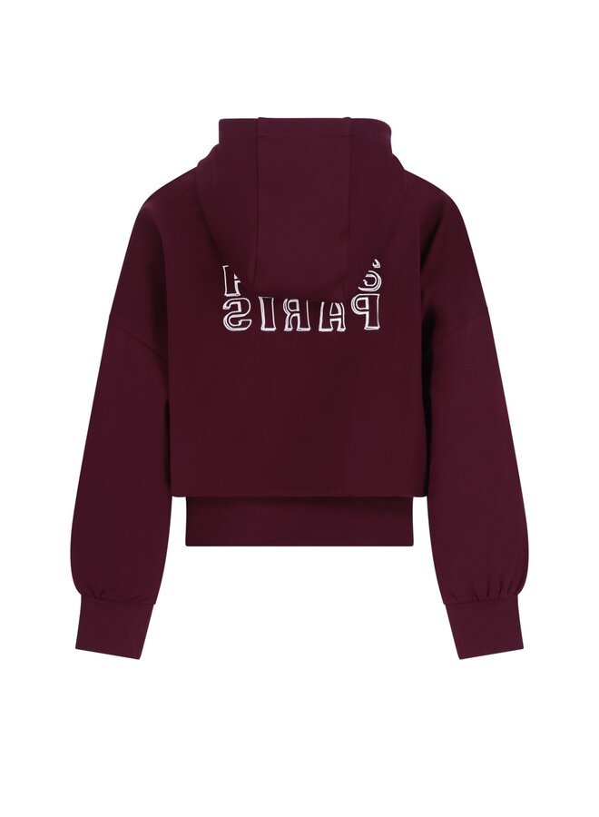 F608-3302 Denies Flo young hooded sweater | Cherry 615 (W26)