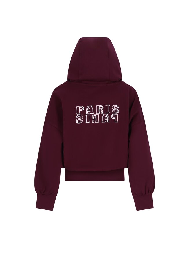 F608-3302 Denies Flo young hooded sweater | Cherry 615 (W26)