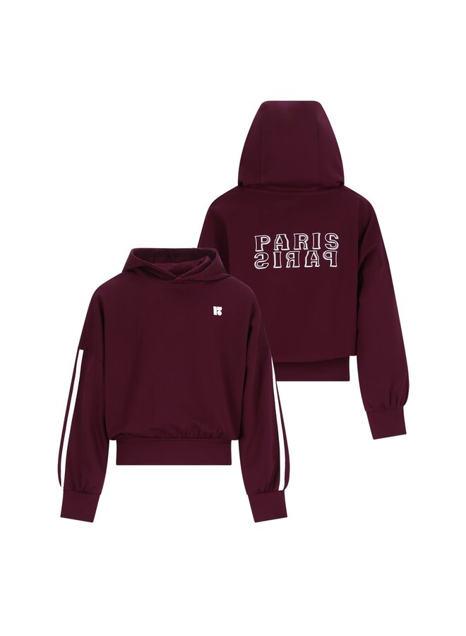 F608-3302 Denies Flo young hooded sweater | Cherry 615 (W26)