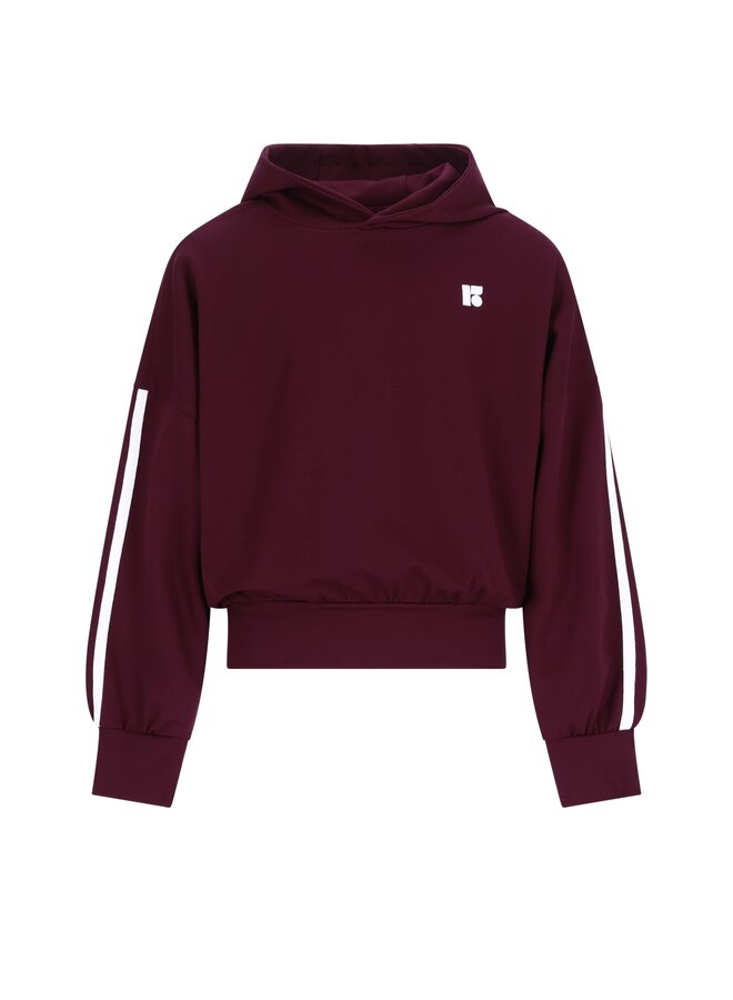 F608-3302 Denies Flo young hooded sweater | Cherry 615 (W26)