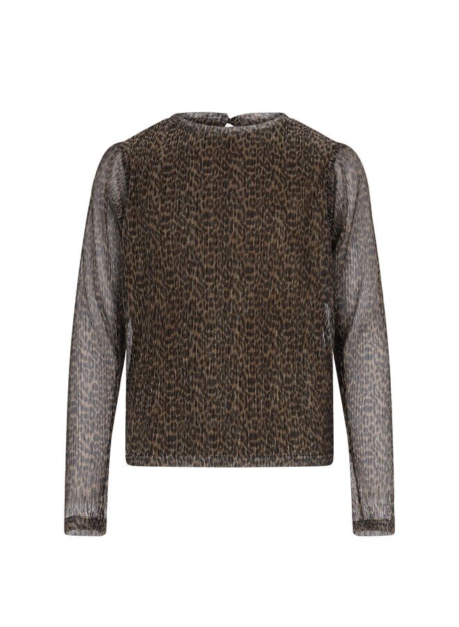 F608-3409 Erna Flo young AOP glitter longsleeve | Leopard aop 055 (W26)