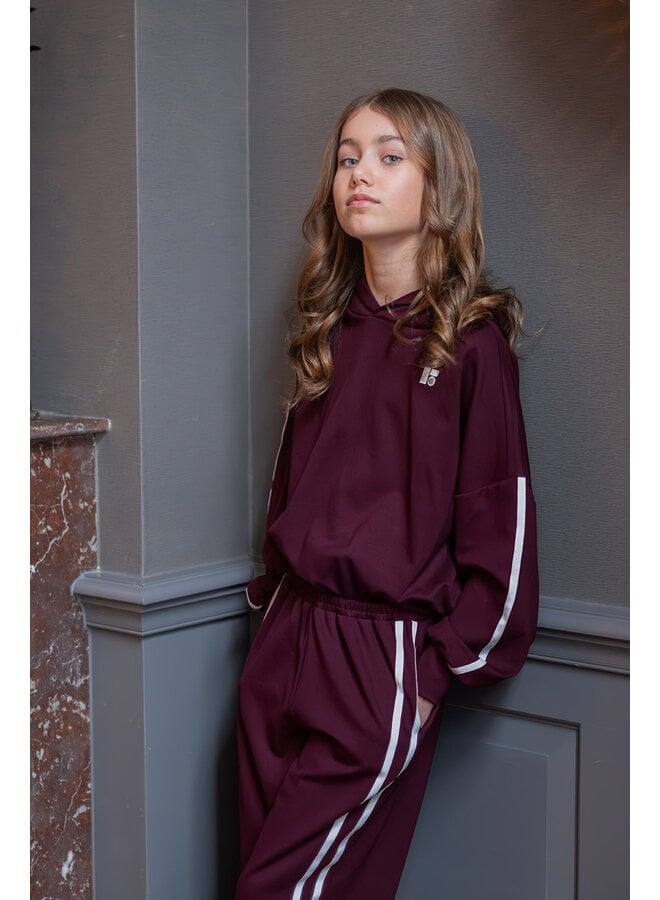 F608-3602 Felur Flo young straight leg sweatpants | Cherry 615 (W26)