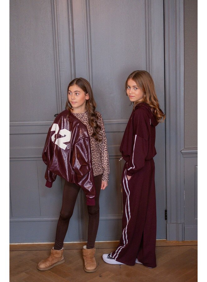 F608-3602 Felur Flo young straight leg sweatpants | Cherry 615 (W26)