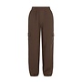 F608-3625 Flevy Flo young parachute pants with elastic in hem | Choco 470 (W26)