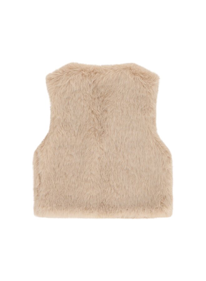 F608-5300 Diam Flo girls faux fur hairy gilet | Kit 050 (W26)