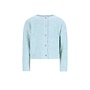 F608-5315 Do Flo girls knitted cardigan with button closure | Aqua 110 (W26)