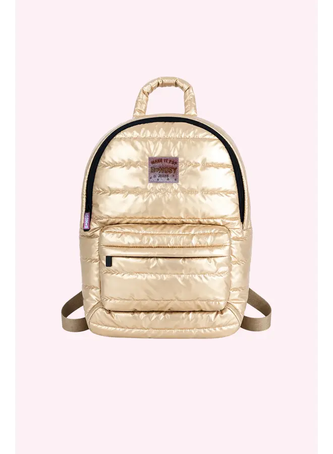 B.Nosy metallic Backpack Y608-5950 | Light gold-535 (W26)