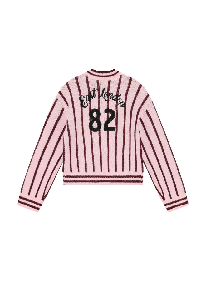 Knitwear Fuzzy Stripe 971062 | Flushing Pink -5705 (AW26)