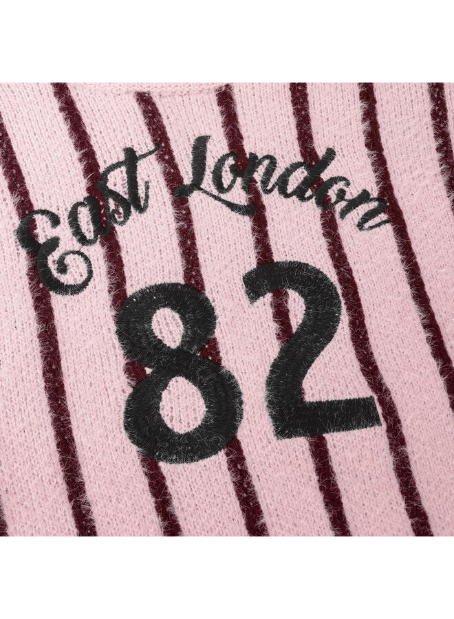 Knitwear Fuzzy Stripe 971062 | Flushing Pink -5705 (AW26)