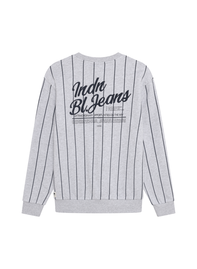 Loose Fit Sweat Stripe 960832 | Fresh Grey Melange-1225 (AW26)