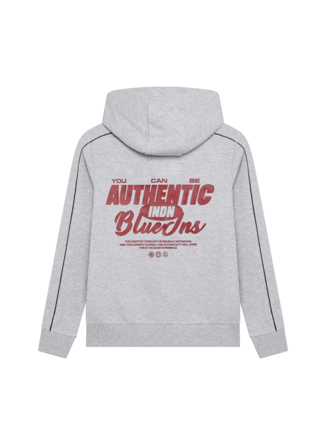 Hoodie Chest and Backprint 960842 | Fresh Grey Melange-1225 (AW26)