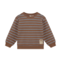 Oversized Sweater Striped 920448 | Almond Brown-2721 (W26)