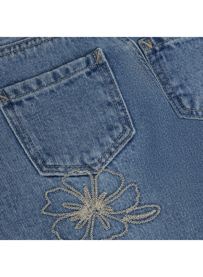 Denim Wide Fit Embroidery 930489 | Blue Denim-7770 (W26)