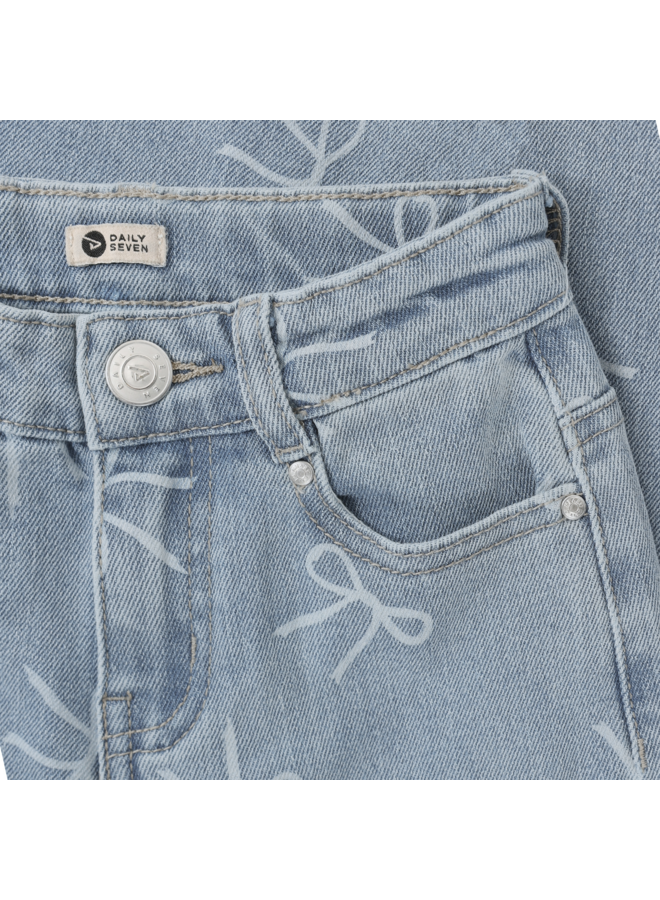 Denim Wide Fit Bow 930490 | Denim-7460 (W26)