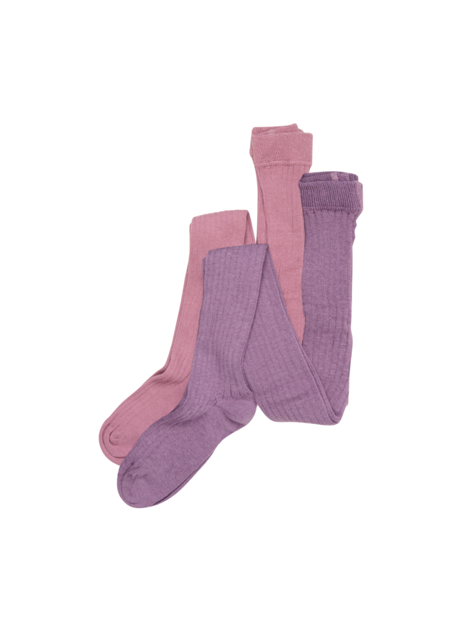Stocking - solid rib (2-pack) 5754 | Orchid Haze (583)