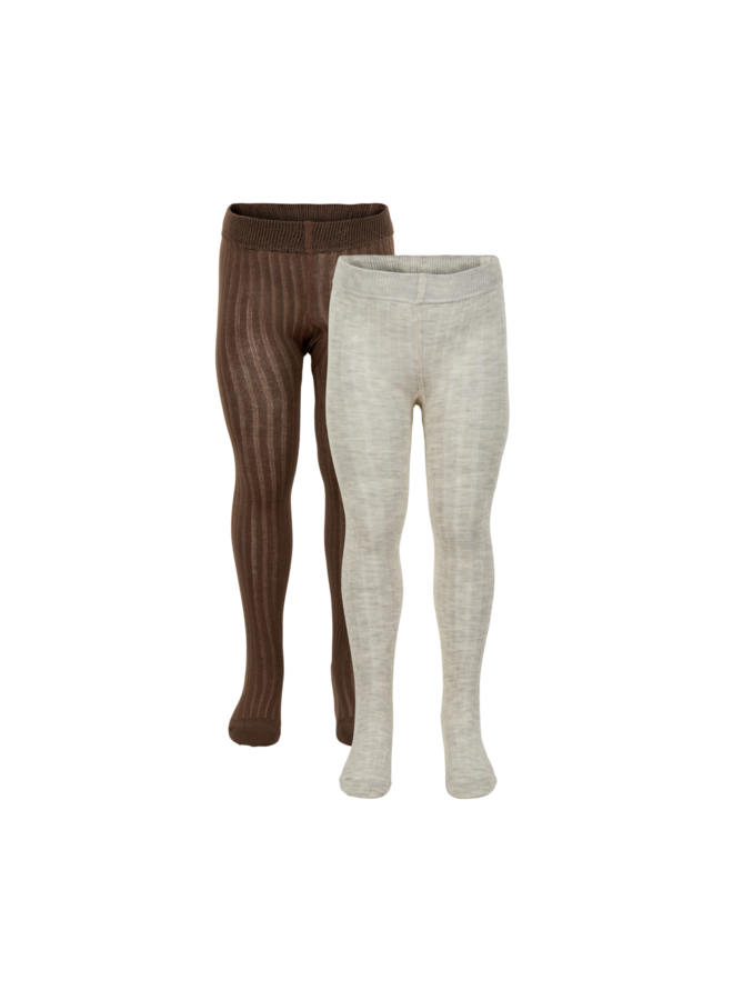 Stocking - solid rib (2-pack) 5754 | Thrush (287)