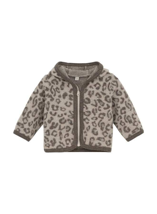 Jacket Ears Wool Fleece Jacq 480950 | Camel Melange-2044