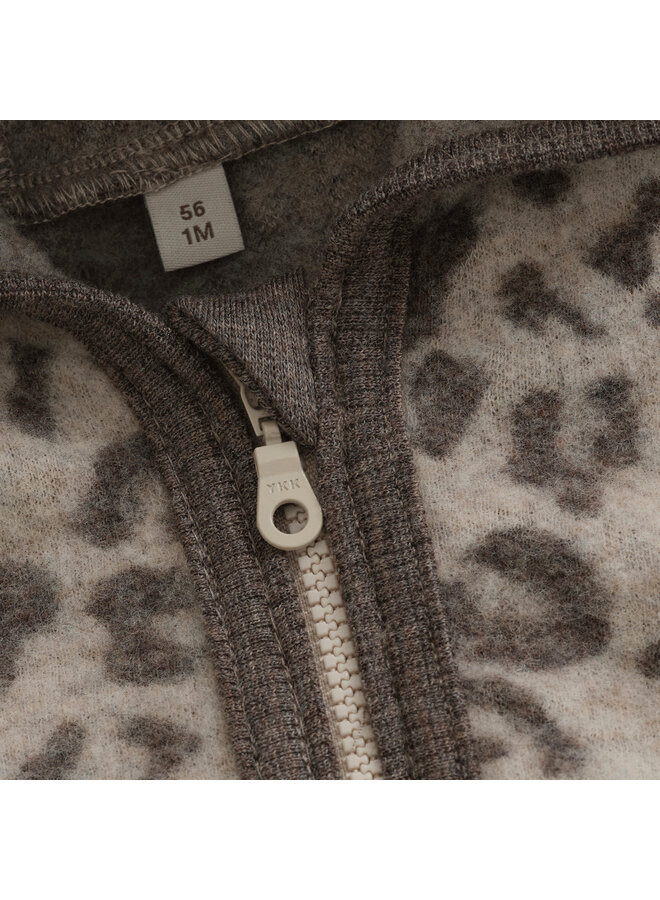 Jacket Ears Wool Fleece Jacq 480950 | Camel Melange-2044