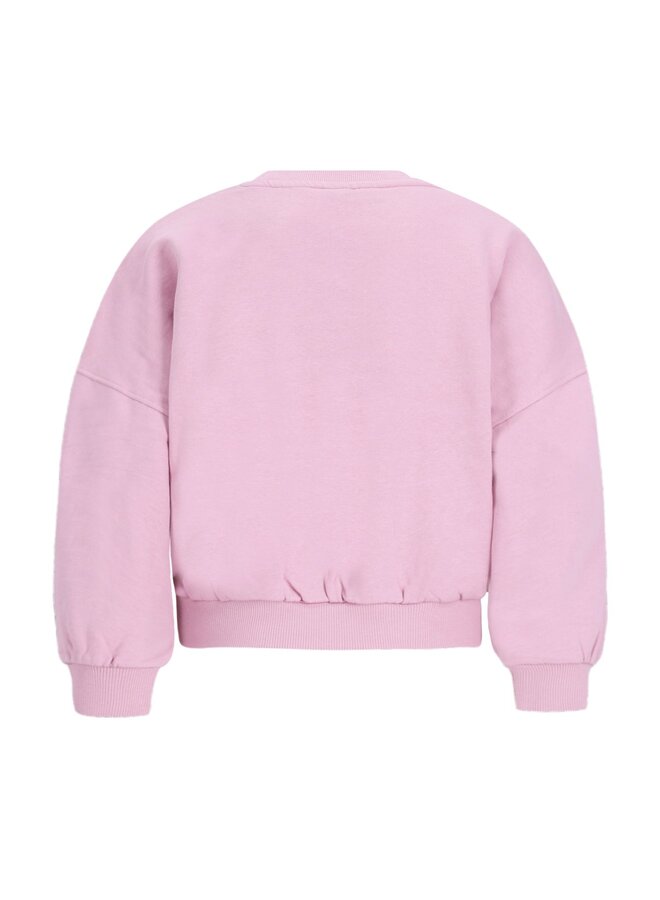 F608-5305 Danee Flo girls oversized sweater | Soft lilac 602 (W26)