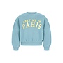 F608-5305 Danee Flo girls oversized sweater | D. aqua 134 (W26)