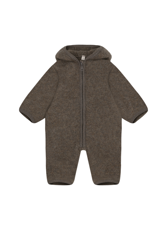 Pram Suit Wool Fleece 6546 | Brown Melange-2152