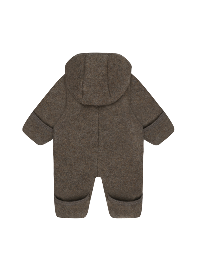 Pram Suit Wool Fleece 6546 | Brown Melange-2152