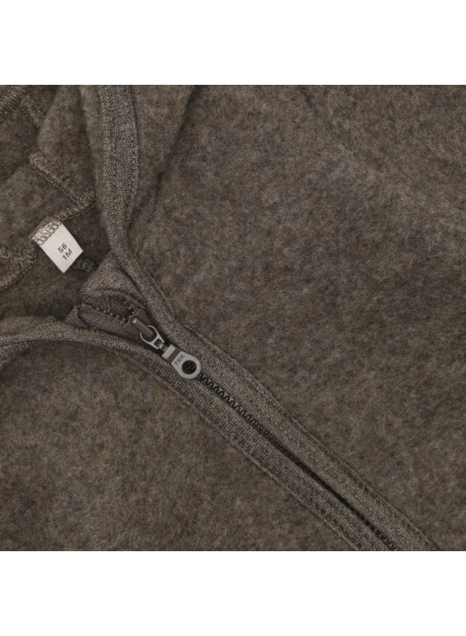 Pram Suit Wool Fleece 6546 | Brown Melange-2152