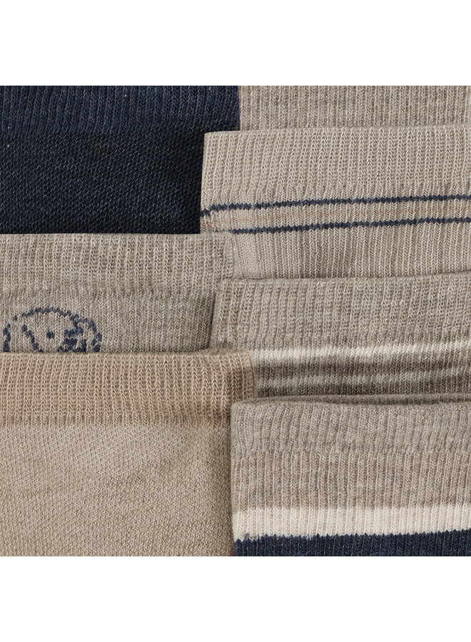 Socks w.pattern (7-pack ) 6783 | Blue Nights (793)