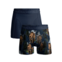 Boys 2-Pack Boxer Shorts | Grizzly Print/Blue