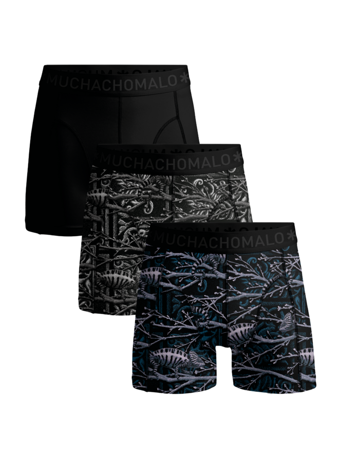 Boys 3-Pack Boxer Shorts | Chameleon Print/Print/Grey