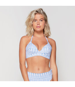 LingaDore Blue | White Bikini Top