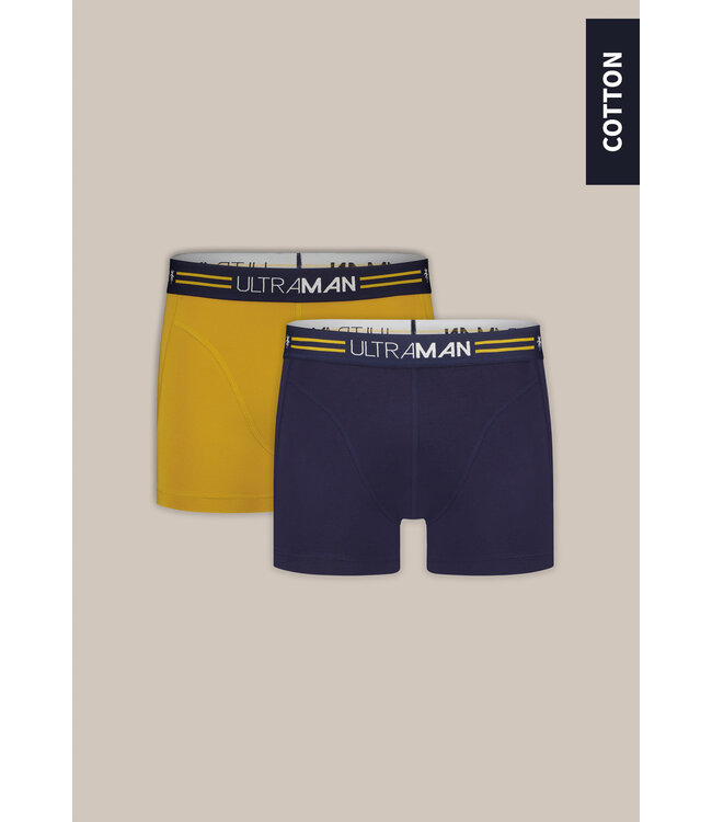 ULTRAMAN 2-pack Boxers Cotton Navy+Yellow