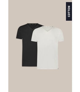 ULTRAMAN 2-pack T-shirt V-neck Basic White+Black