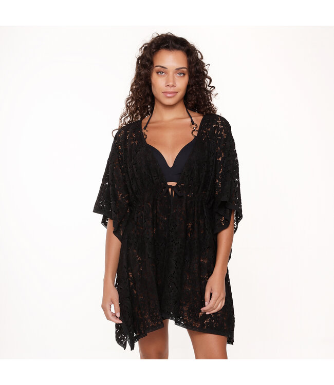 LingaDore Lace kimono short black