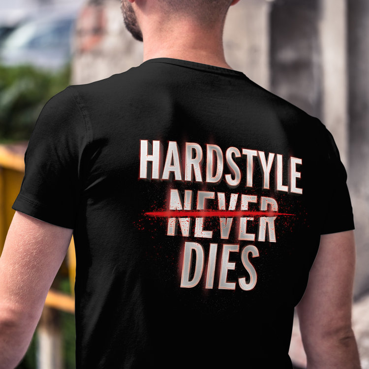 Scantraxx Hardstyle Never Dies by Zatox - T-shirt