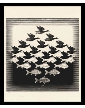  M.C. Escher | Sky and Water | Ingelijst | no. 3 - serie 64