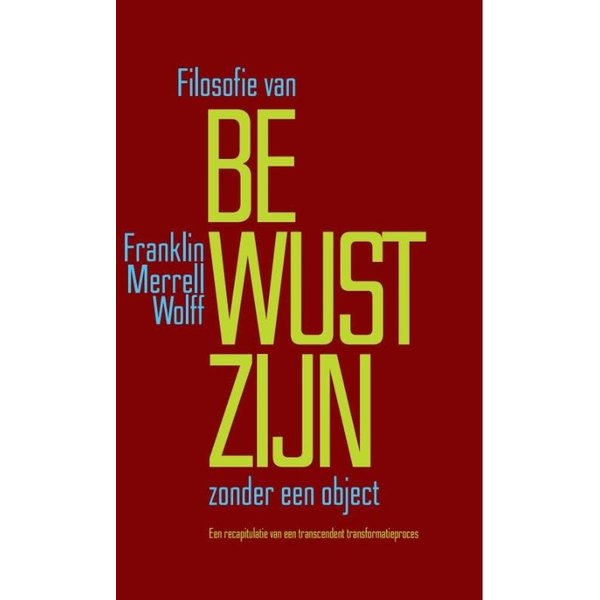 Ebook | Filosofie van Bewustzijn zonder een object